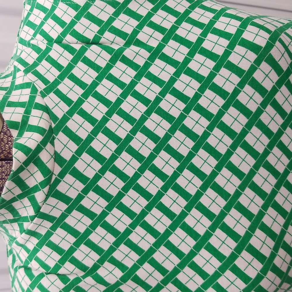 Charming Charlie's Green and White printed Dress - Picture 3 of 7